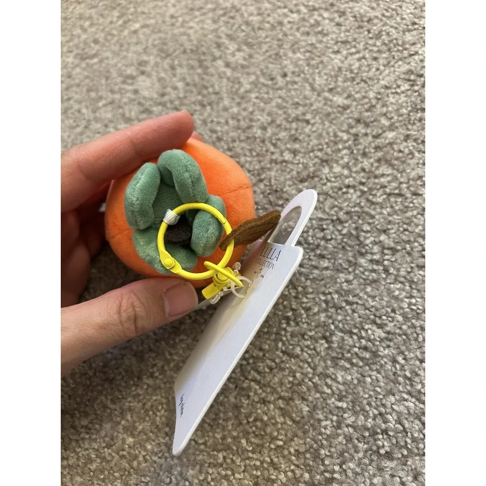 Lulla Collection Bag Charm Unisex OS Orange New Plush Fruit Keychain Accessory